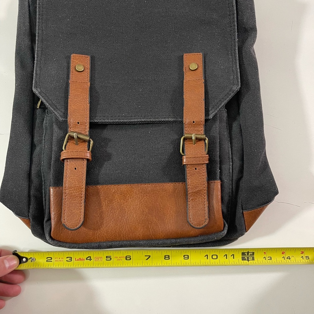 Canvas Leather Backpack - image 6